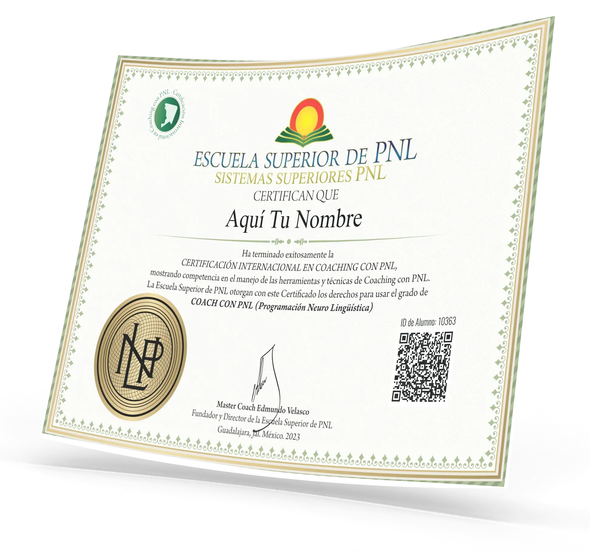 Diploma internacional como Coach con PNL